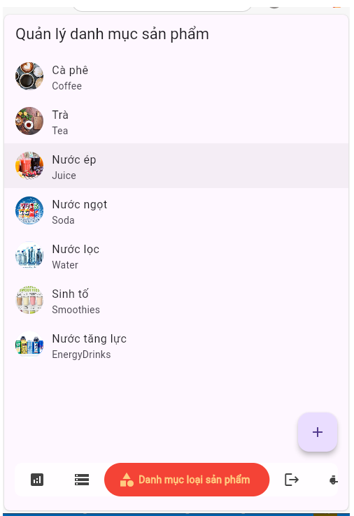 Coffee App - App có thể tùy chỉnh bán tùy loại mặt hàng mà bạn muốn