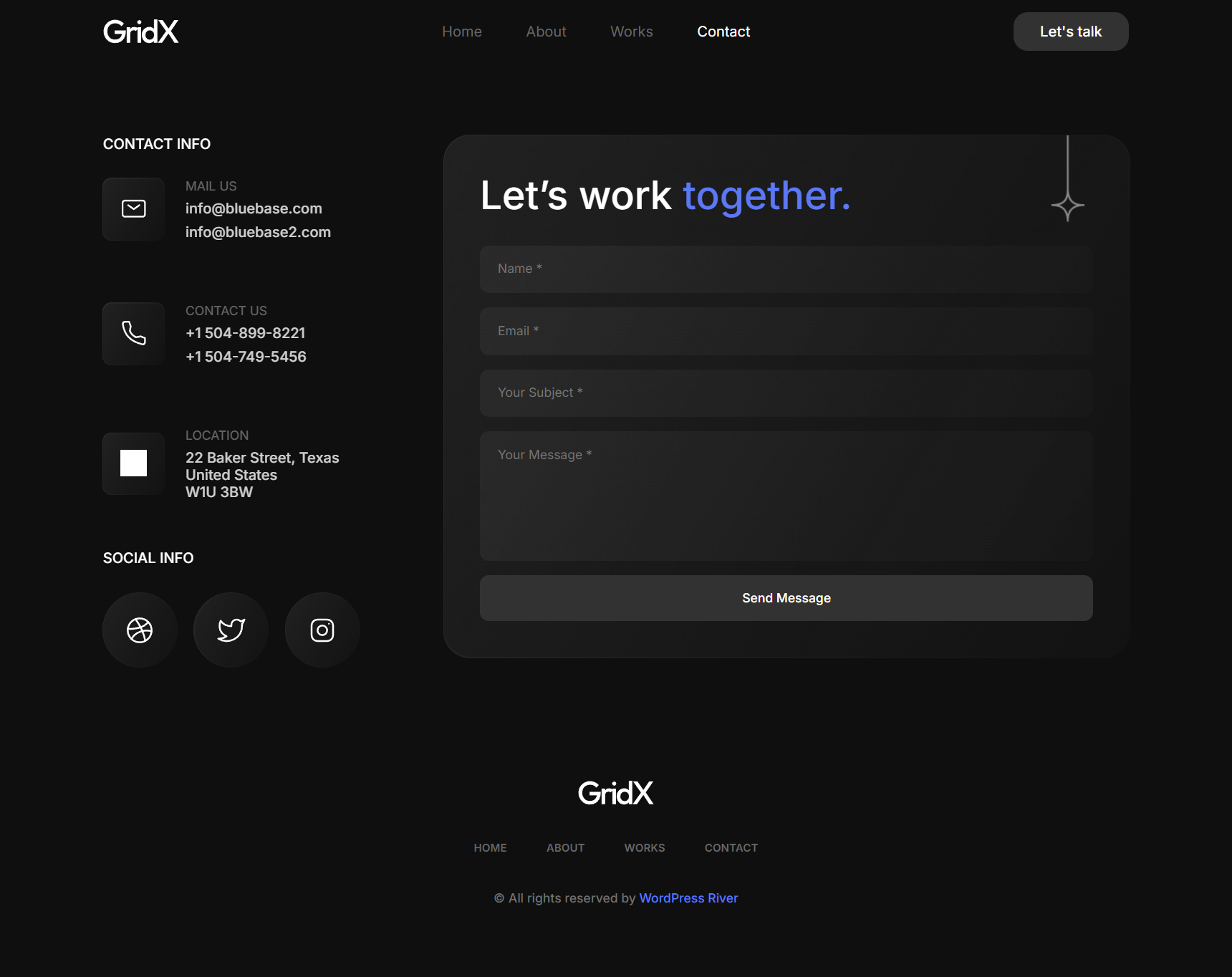 Gridx - Personal Portfolio HTML - source code giới thiệu cá nhân