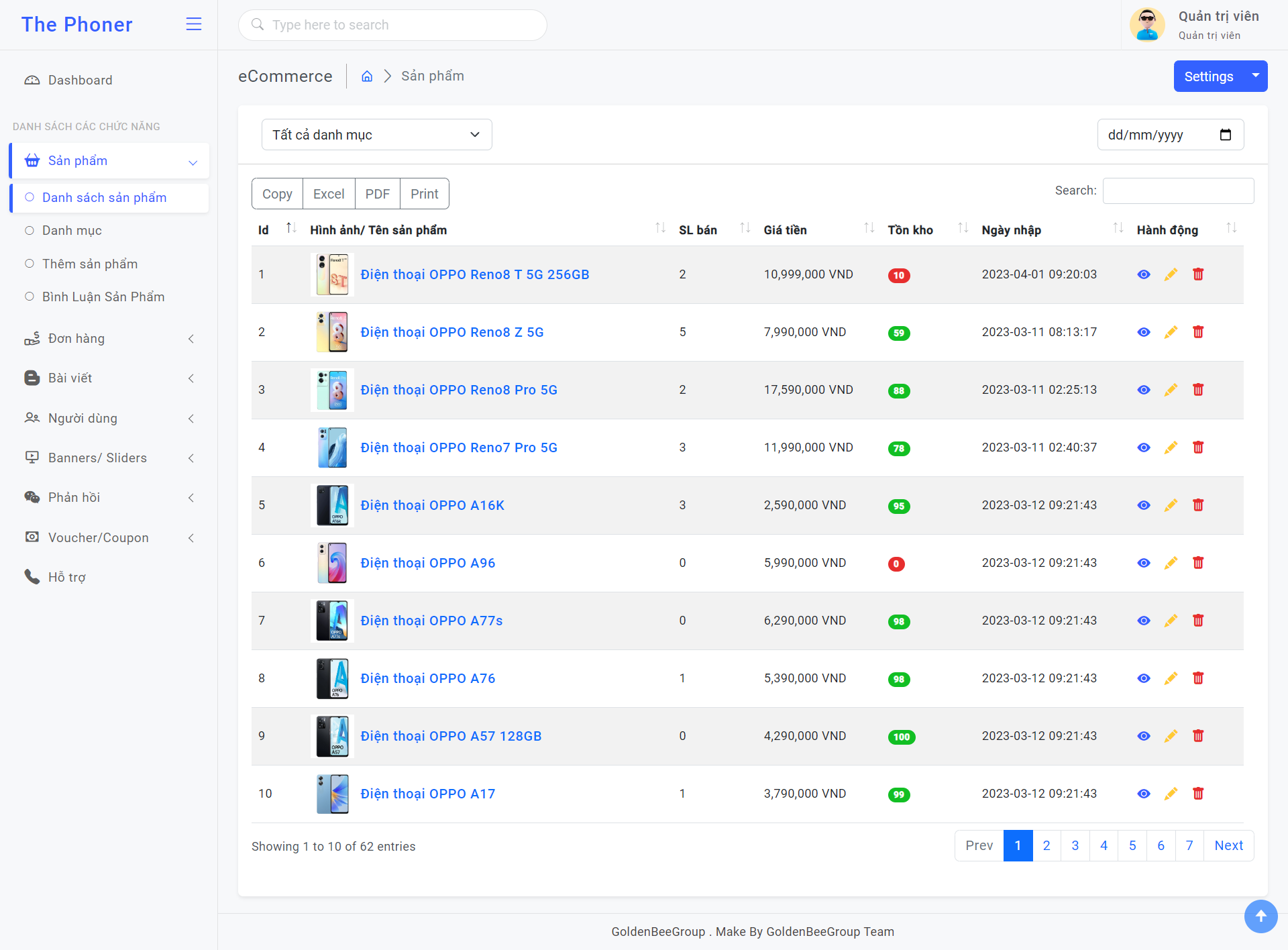 Source code Đồ án website bán điện thoại php mysql + Full báo cáo