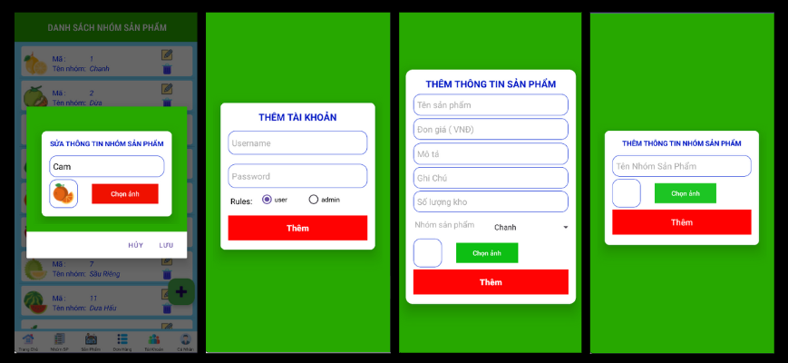(ANDROID KOTLIN+ SQLITE +BÁO CÁO WORD) App bán trái cây nông sản android kotlin có đầy đủ chức năng quản trị và đặt hàng,mini chat.
