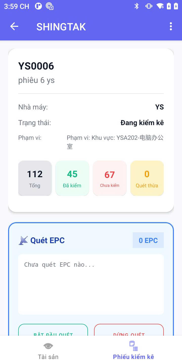 Code Hệ thống kiểm kê tài sản tự động sử dụng thẻ RFID UHF