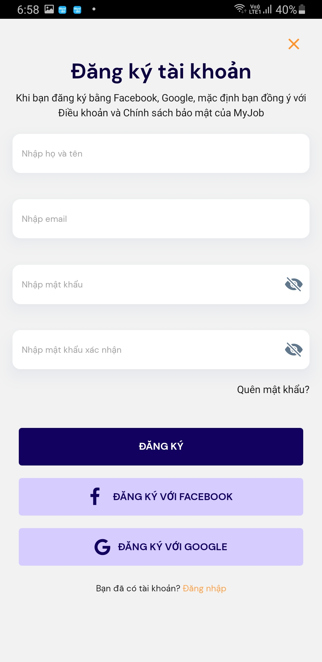 Đồ án App tuyển dụng và Tìm Kiếm Việc Làm sử dụng React Native