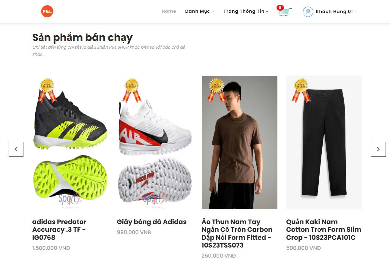 Source code website bán hàng thời trang có Responsive | Đầy đủ báo cáo website bán hàng thời trang