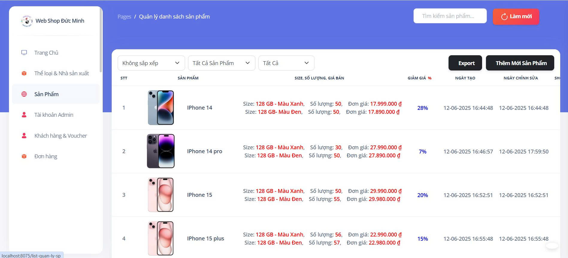 Full sourc code đồ án website quản lý bán đồ điện tử