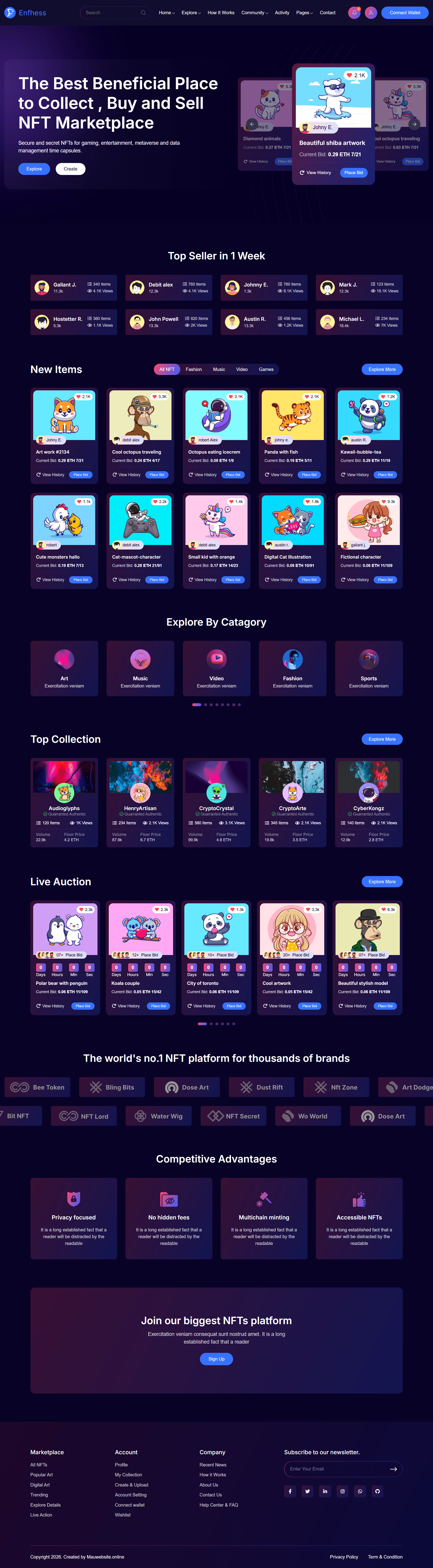 Full code web NFT crypto đồ sưu tầm tiền điện tử mặt hàng kỹ thuật số NFT crypto