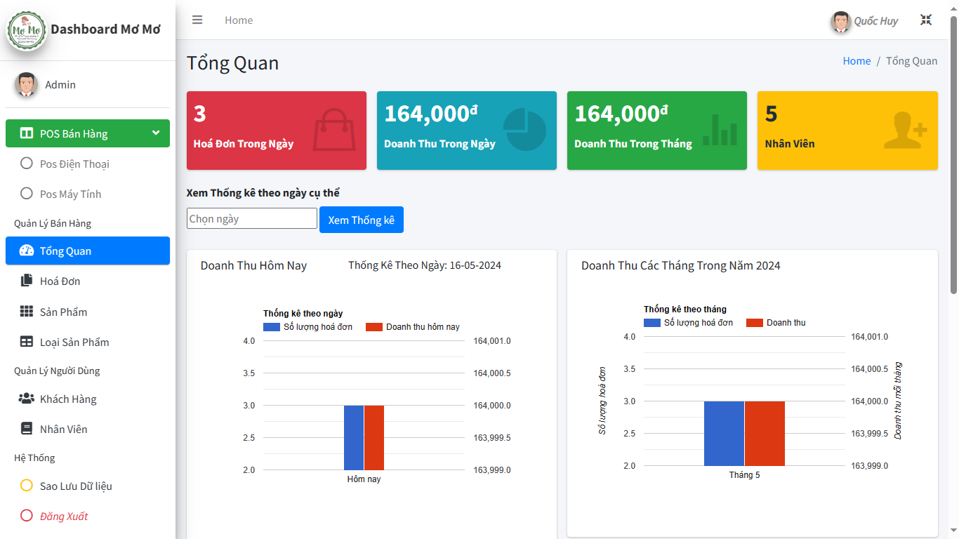 Source code Website quản lý bán trà sữa tích hợp POS bán hàng tại chỗ cho cửa hàng PHP & MYSQL - có báo cáo thông kê bán hàng cho cửa hàng