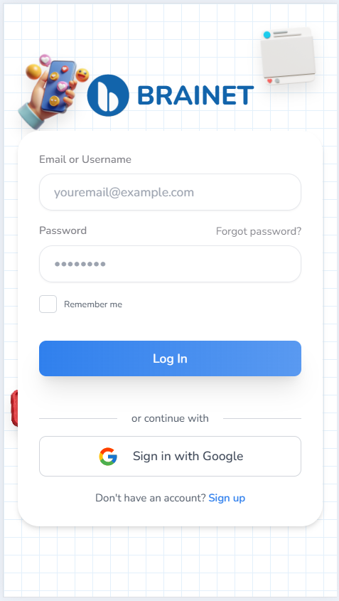 Brainet - Social network for the digital knowledge community