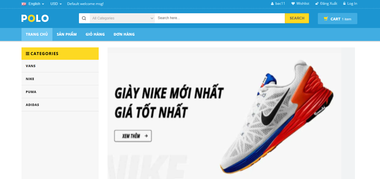 Đồ án + Báo Cáo website shop bán giày thể thao siêu đẹp bằng PHP & MYSQL đầy đủ chức năng quản trị và người dùng (kèm báo cáo WORD 60 trang đủ 7 loại UML)