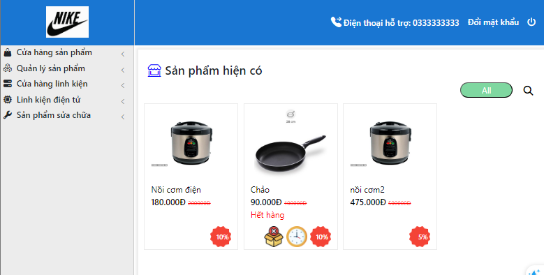 Website bán hàng điện tử-Hỗ trợ nhiều chức năng