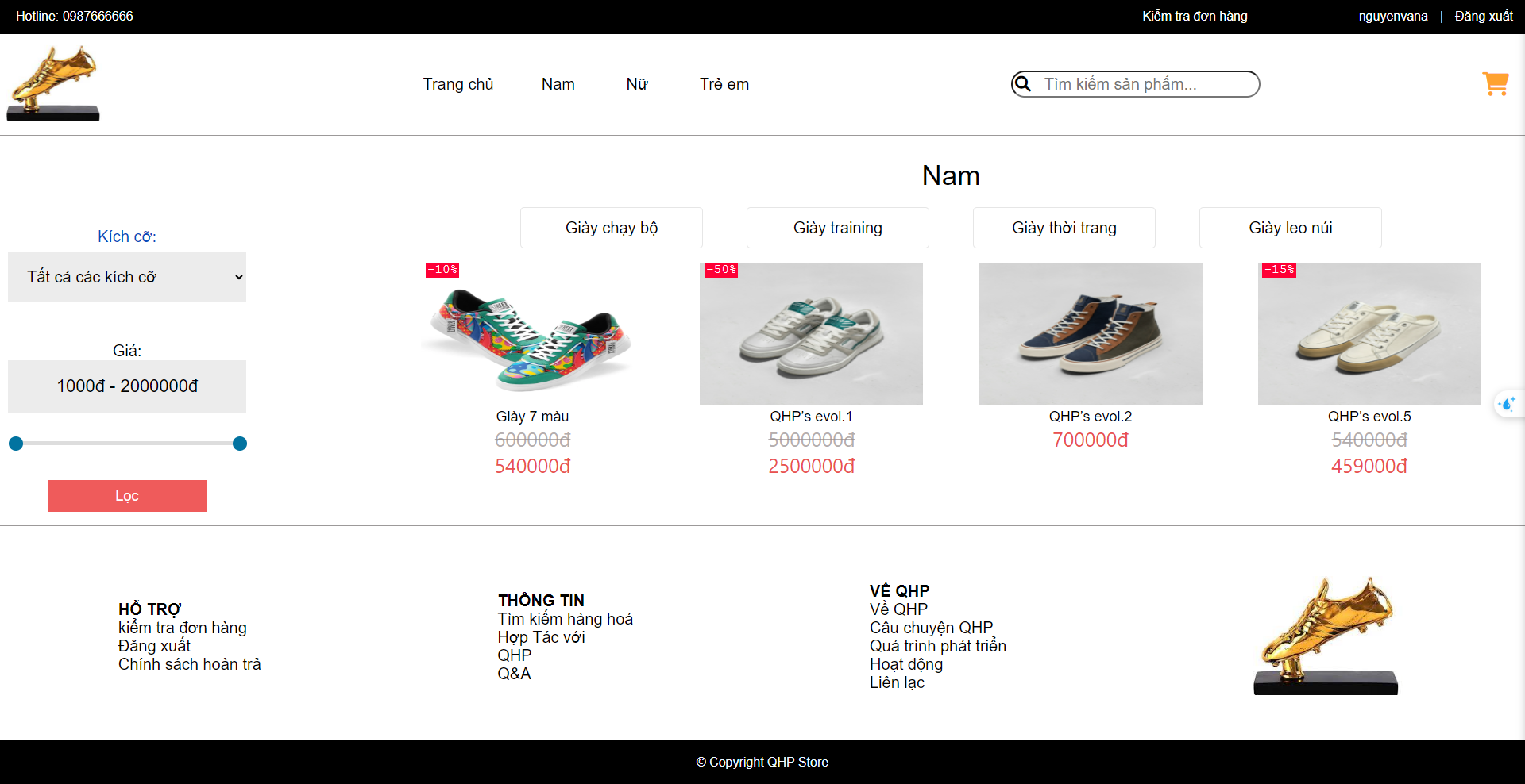 Chia sẻ Full Source code website bán giày bằng laravel 8
